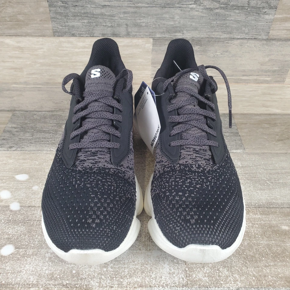 Salomon Predict Soc 3 Mujer Zapatos Talla 7.5 Correr Negro Imán Blanco Tenis Foto 2 de 4