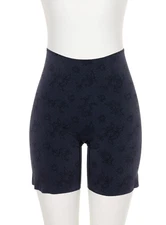 Spanx L16012 Womens Black Pretty Smart Mid-Thigh Shorts Size 1X