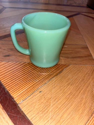 Vintage Jadeite Fire King Anchor Hocking Mug  D Handle Coffee Tea Cup Oven Ware