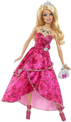 Mattel 2013 Happy Birthday Fairytale Princess Doll Barbie Rare Pink