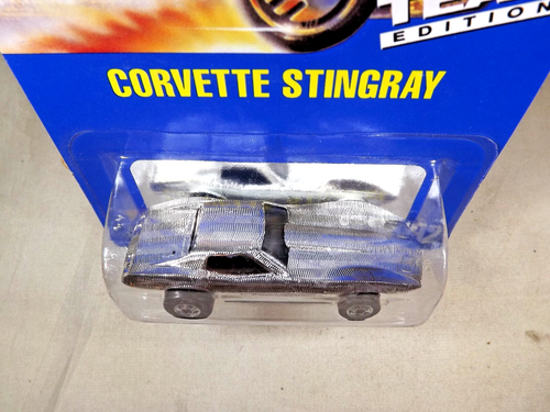 1991 Hot Wheels Blue Card #192 Gleam Team CORVETTE STINGRAY Chrome w/Chrome BWSp - Picture 3 of 5