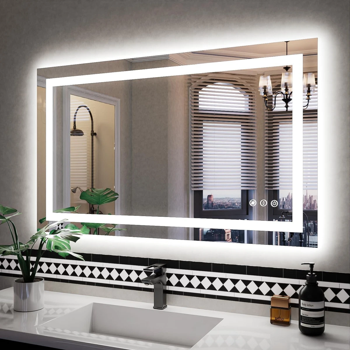 Vanity mirror with 2024 built in lights
