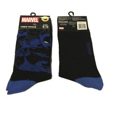 MARVEL Black Panther 1 Pair Novelty Crew Socks Adult Size 9-13 NWT