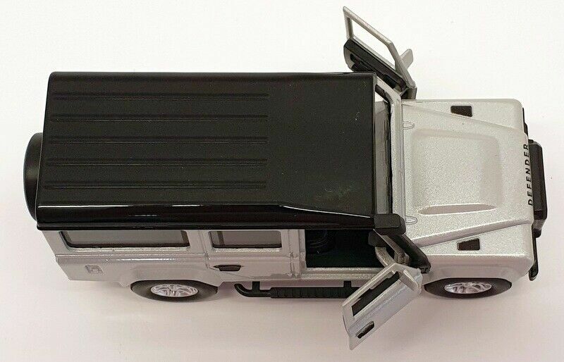 1/36 Land Rover Defender 110 Station Wagon 1995 Silver Model by