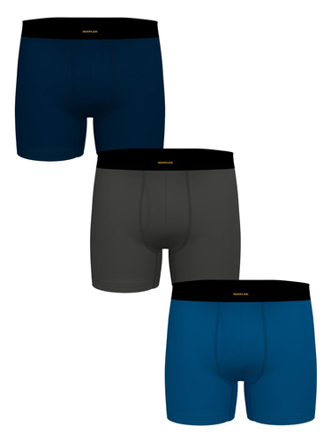 Rustler Men'S Boxer Briefs, Active Underwear for Men, L, Grey/Olive Night/Charco - 第 9/13 張圖片