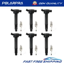 6X Ignition Coil Spark Plug KIT For Toyota Camry RAV4 Avalon L4 2.5L UF487 US