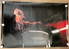 Vintage 1990 Bridgestone Tires Poster 24 1/2" x 36"  Man Cave Garage