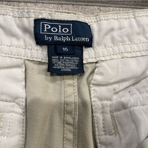 Polo Ralph Lauren Cargo Shorts Boys Size 16 Men’s 27 Beige Vintage 90's Y2K - Picture 5 of 5
