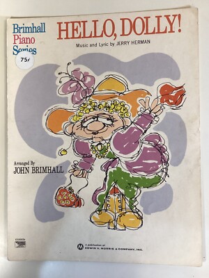 Jerry Herman-Hello, Dolly! Sheet Music-Brimhall Piano Series-Easy Piano-1969