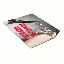 Car Magnet Set of 2 Jewelry Repair Advertising Printing C Industrial Sign