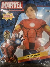 Avengers Iron Man Muscle Shirt Child Standard Marvel Costume Boy. Up To Sz 10