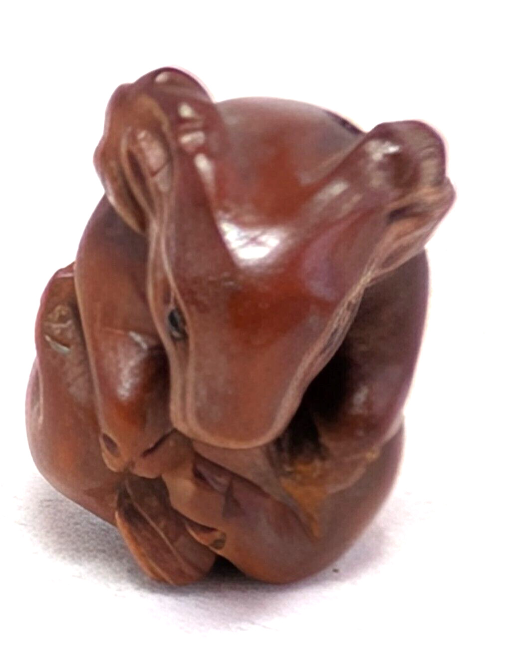 Ram  Ojime Zodiac Bead Carved   Boxwood   5532