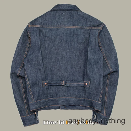 Giacca denim rosso Tornado TYPE1 uomo 14 oz jeans cowboy cappotto moto outwear caldo - Foto 7 di 31