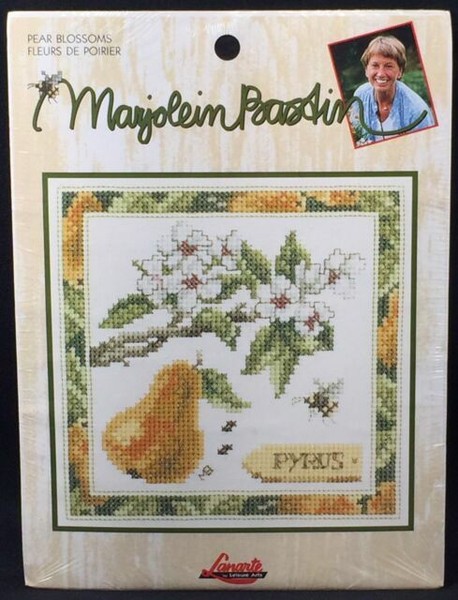 Sewing Fiber By Lanarte Marjolein Bastin Pear Blossoms Counted Cross Stitch Kit Embroidery