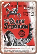 Black Scorpion Vintage Movie Poster Old Retro Look Metal Sign MP518