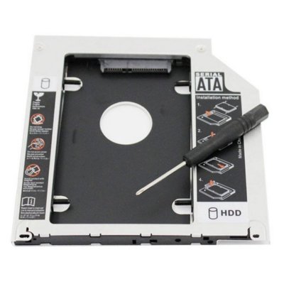 Hard Drive Tray 9.5mm SATA to SATA 2nd HDD Caddy for HP Dell MacBook Pro HP wd