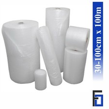 Rolle Luftpolsterfolie 30/50/60/75/100/120cm x 100m Verpackungsfolie Noppenfolie