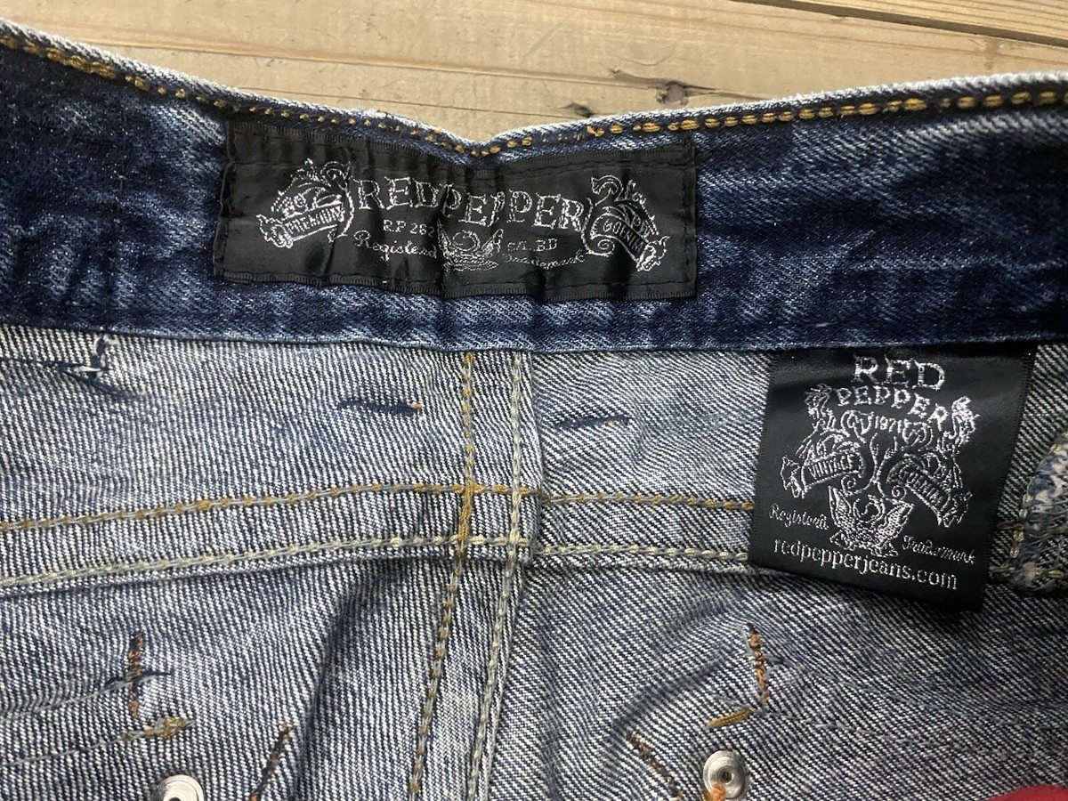 Vtg. Red Pepper Jeans Size 30 (over 32”) Mens Denim Blue Y2K