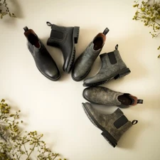 Polar Fox DUNCAN Rambler Style Distressed Vegan Leather Western Chelsea Boots