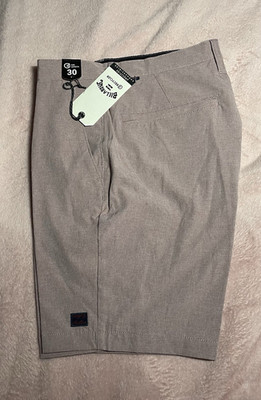 Billabong Recycler Crossfire Men s Gray Chino Shorts Polyester Solid Pockets