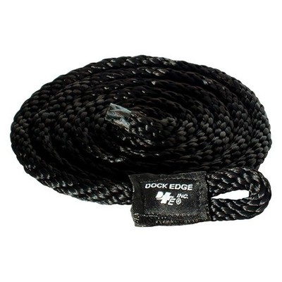 Dock Edge 91-566-F 3/8'' D x 5' L Black MFP Fender Lines, 2 Pieces