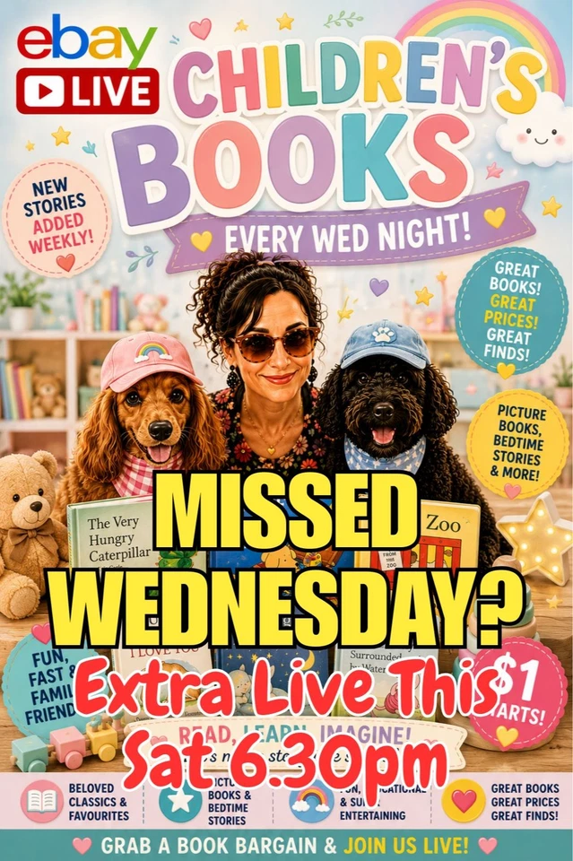 Bonus CHILDRENS BOOKS Live 📚 THIS Saturday Night 6:30PM - The Book Lady