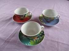 3 x Seltmann Weiden Cappucinotassen + Untertasse  VIP Collection Porzellan