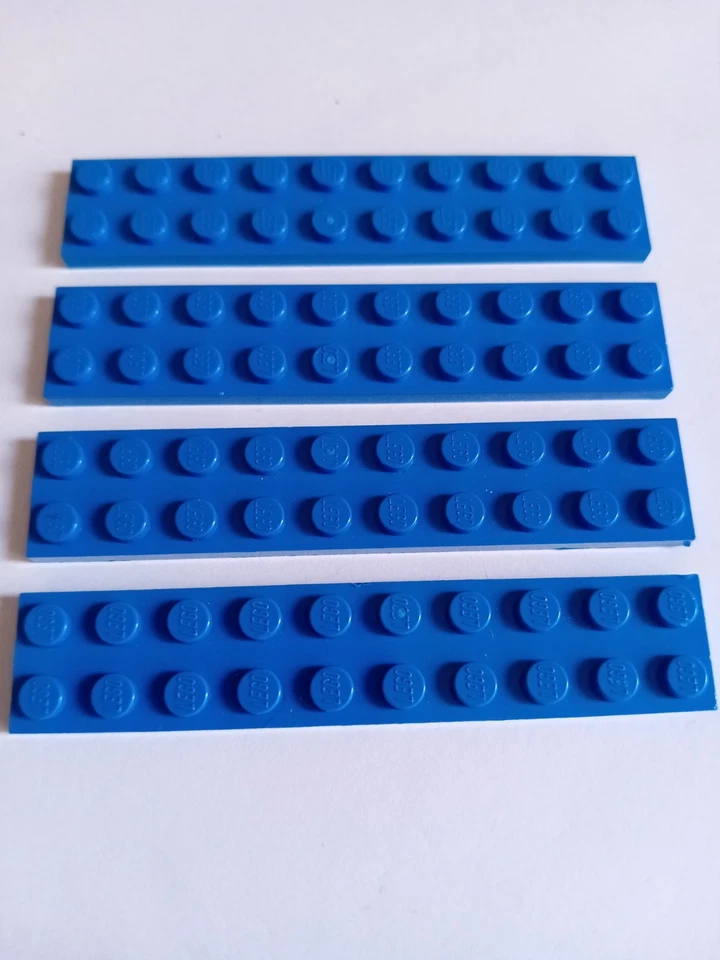 Nr 471  4x Lego Platte 2x10  3832 Blau - Bild 1 von 1