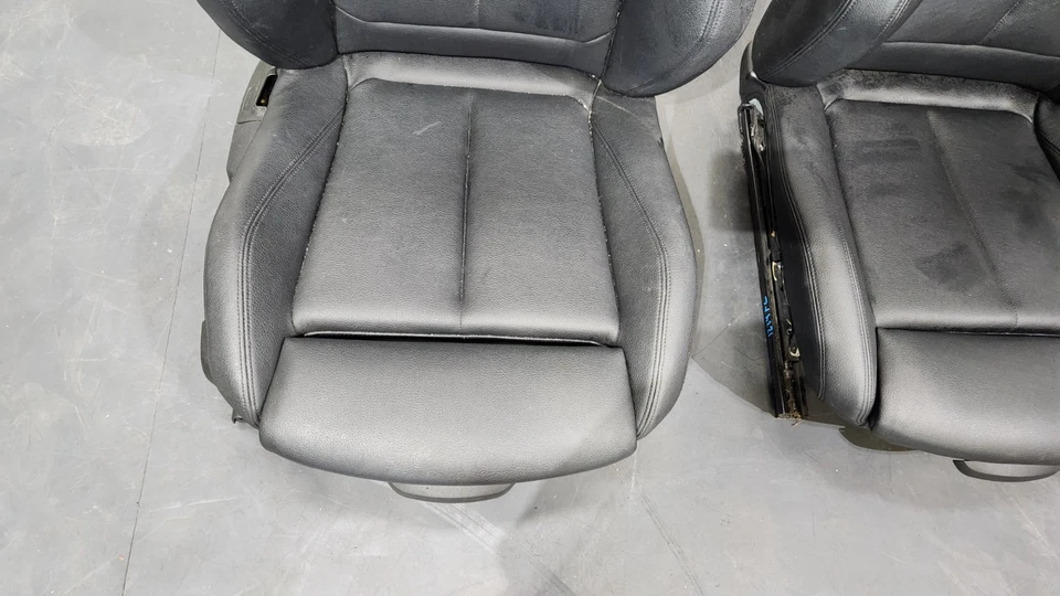 ✅ OEM BMW F30 F36 Asientos delanteros conductor pasajero deportivo negro térmico Sensatec SET * Foto 3 de 4