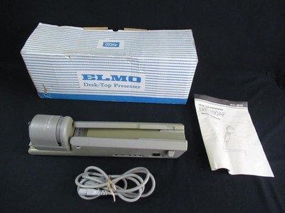 Vintage Elmo Desk-Top Presenter Projector DT-100AF with Remote & Original Box