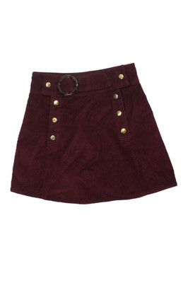 Mille Resort & Travel Womens A-Line Mini Skirt Red Cotton Size 2XS