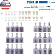 US Dental C14 Emax Glass Ceramic Blocks HT/LT Lithium Dislicate CEREC CAD CAM