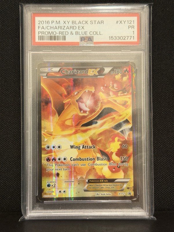 2016 Pokemon Charizard EX Holo #XY121 Black Star Promo PSA 1
