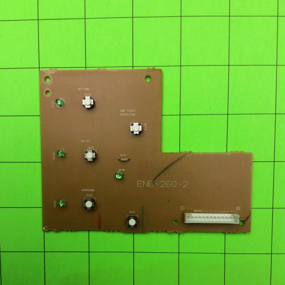 JVC RX-554VBK Receiver Stereo Amplifier Key Button Board ENB-260-2 - Image 4 of 4