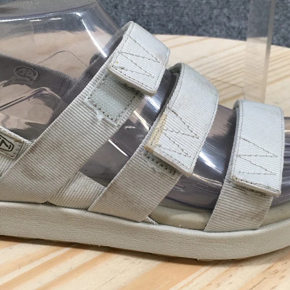 KEEN Sandals Womens 6 Elle Strappy Gray Washable Hook And Loop Open Toe 1026139 - Image 3 of 4