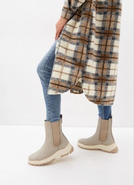 Women Marc O'Polo Boots Beige Leather 37 #43Q9
