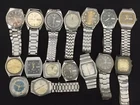 RARE Mix Lot of 16 Vintage Seiko Ricoh Fuji Men Watches For Repair Wholesale Lot
