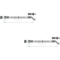 2X NK Bremsschlauch Links Rechts FüR Toyota Corolla Verso Zer_ Zze_ R1_