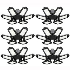 6PKS 12000000lm Super Bright LED Garage Light Deformable Work Shop Ceiling Light