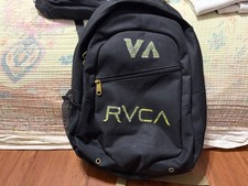Mochila deportiva RVCA VA Tenure Monster gráfica negra oliva skate ropa de calle