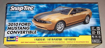 #ad Revell DAMAGED BOX 2010 Ford Mustang Convertible SNAP 1:25 model car kit 1963 $9.00