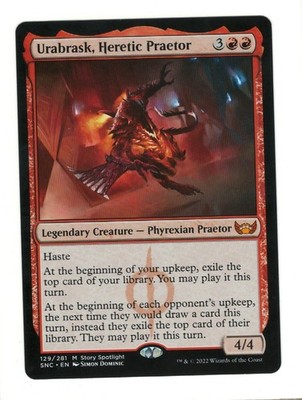 MTG Urabrask, Heretic Praetor Streets of New Capenna Magic The Gathering TCG
