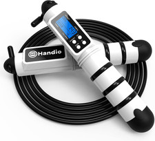 Skipping Rope by H Handio , Digital Counter, Weighted Jump Rope, Speed Rope