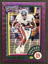2022 Classics Legends Timeless Tributes Purple #117 Shannon Sharpe /50