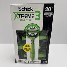 Schick Xtreme3 Sensitive Disposable Razors for Men 20 Ct