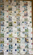 40 RAF Covers SIGNED - HISTORIC AVIATORS / Famous Pilots - Complete Set HA1-HA40