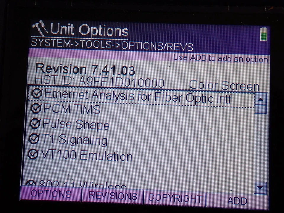 JDSU HST-3000 Handheld Services Tester w/Ethernet & T1/T3 SIMs Cables Pwr Adpt - Image 3 of 4