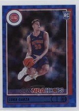 2021-22 Panini NBA Hoops Rookies Hyper Blue Luka Garza #250 12z3