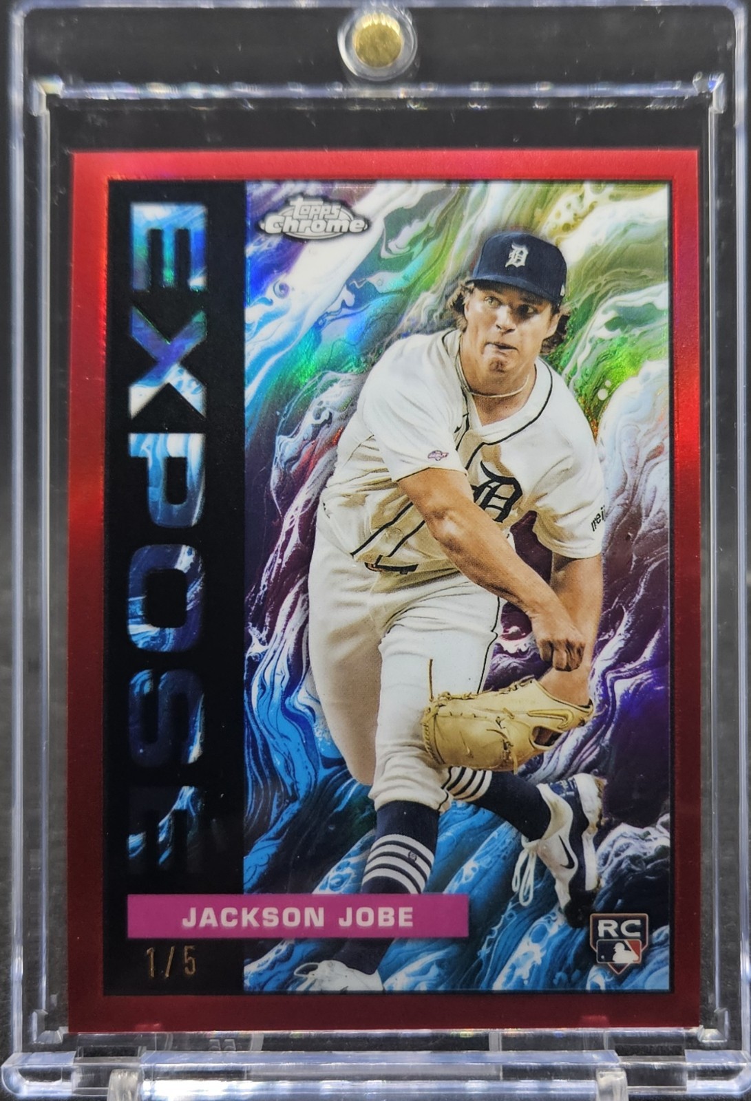 2025 Topps Chrome Baseball JACKSON JOBE Rookie Expose Red #1/5 Ebay 1/1 RC REDS