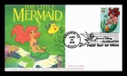 US COVER LITTLE MERMAID ART OF DISNEY CELEBRATION FIRST DAY ISSUE DAMAGED BACK
